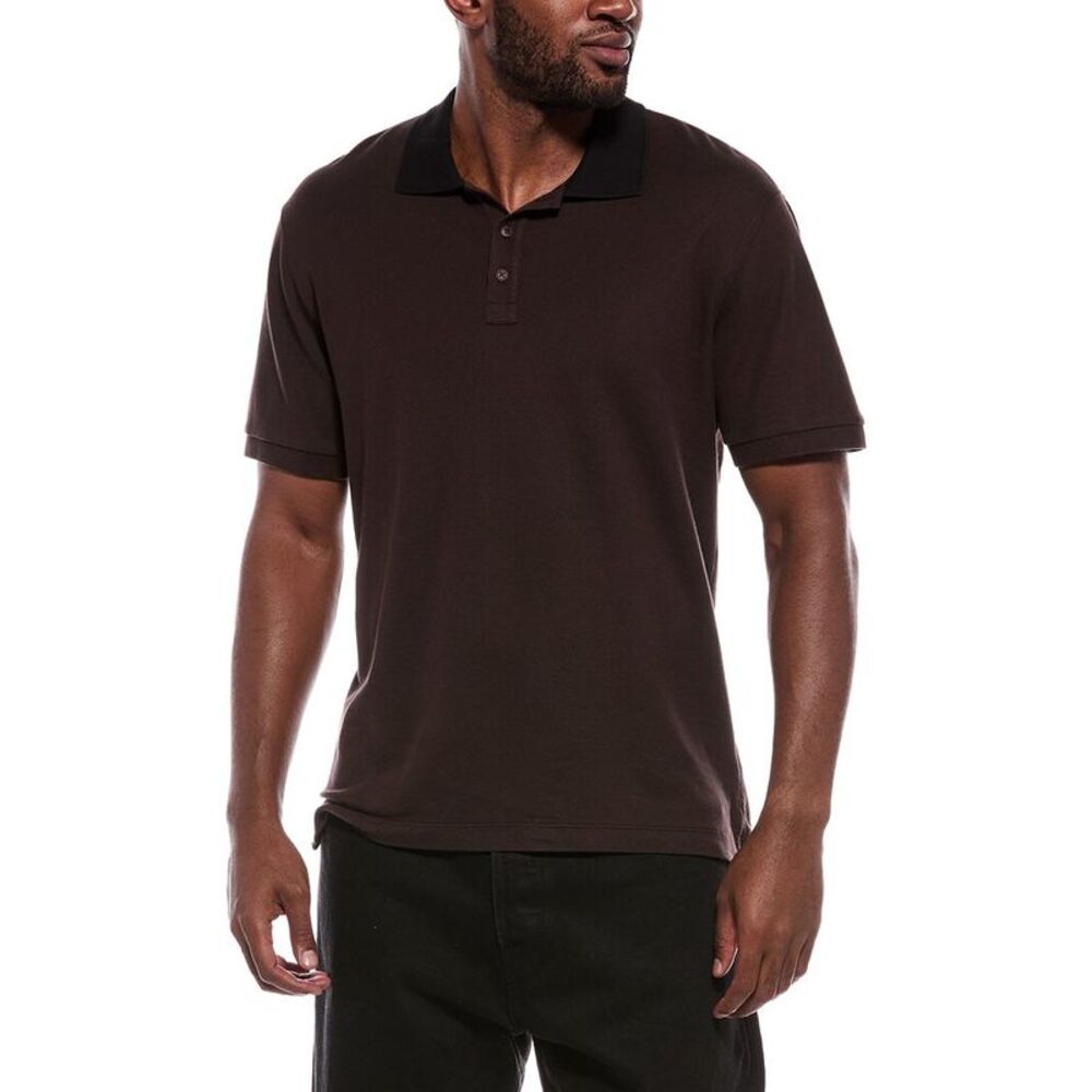 Atm Anthony Thomas Melillo Mens  Polo Shirt, Brown